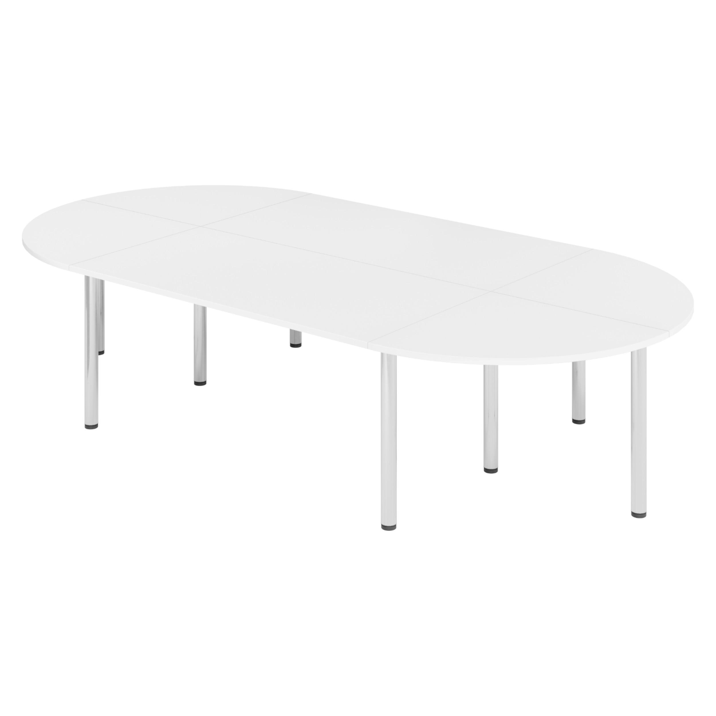 KONFERENZTISCH-SETS Serie-K 160/320/74 cm in Weiß - Weiß, Holzwerkstoff (160/320/74cm) - bümö