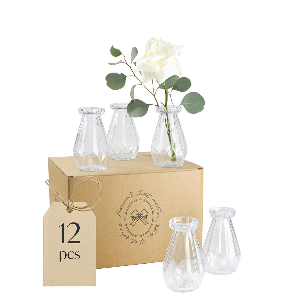 VASE 15 cm Transparentes Glas - Transparent, Glas (15cm) - LIBRATON