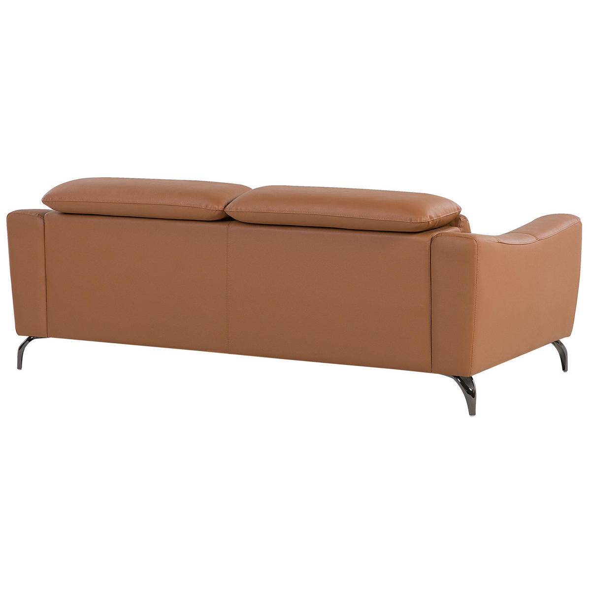 SOFA-SET 4-sitzer Leder Braun Narwik - Braun, Leder/Kunststoff (203/93/98cm) - Beliani
