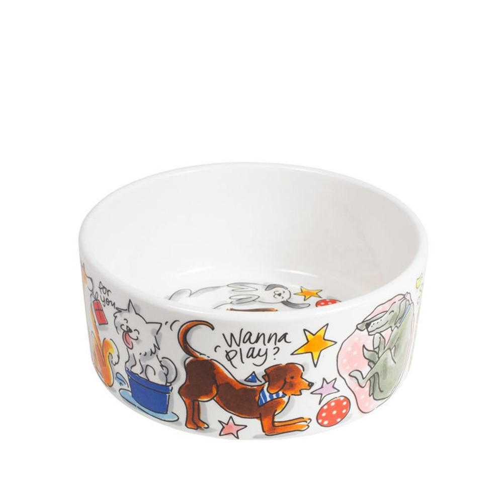 FUTTERNÄPFE Hund in Bunt - 15,5cm - Multicolor, Keramik (15.7/15.4/6.6cm) - Blond Amsterdam
