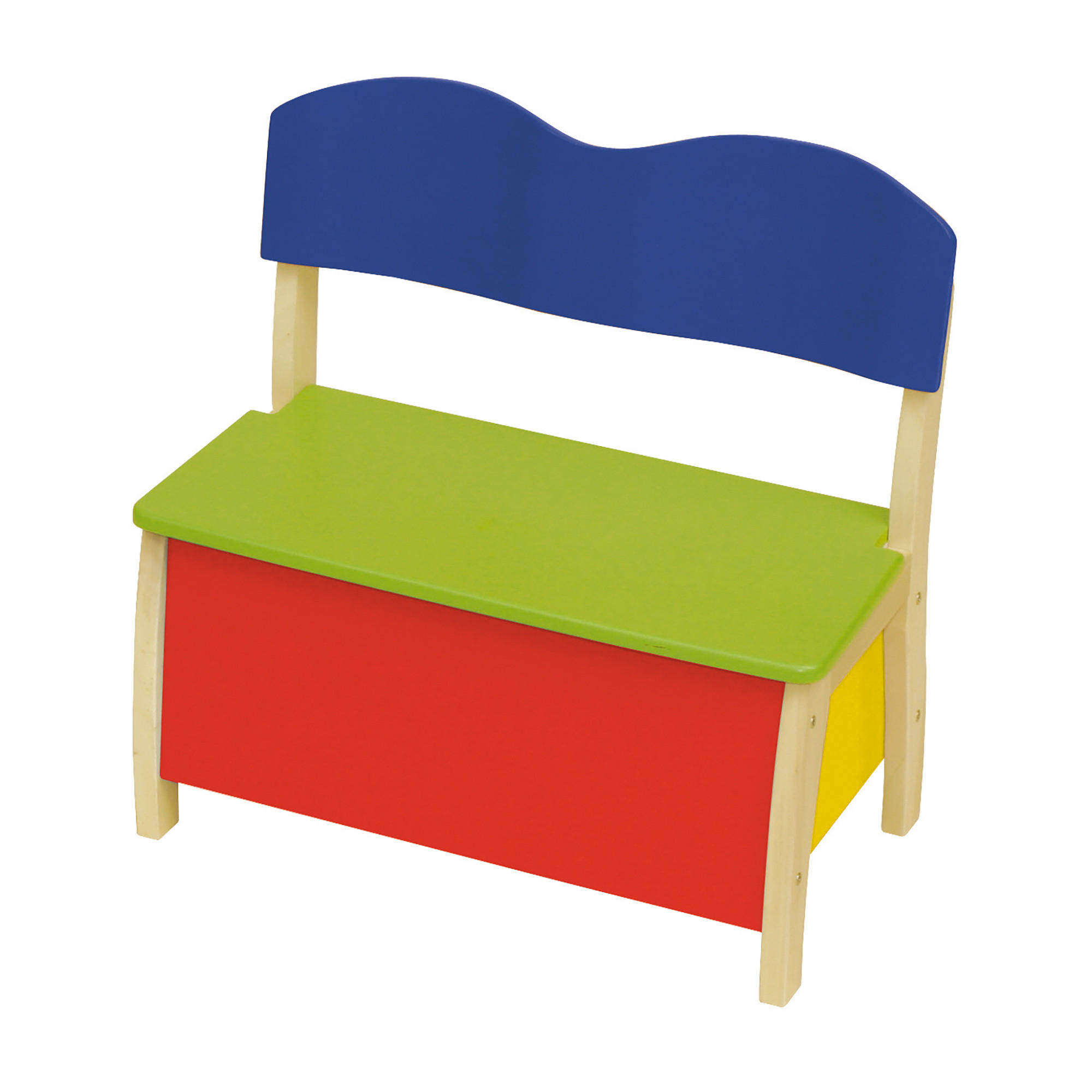 KINDERTRUHENBANK - Multicolor/Naturfarben, Holzwerkstoff (61.5/61.5/33.5cm) - Roba