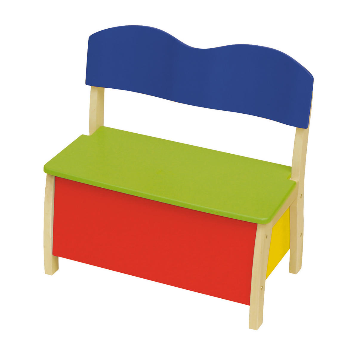 KINDERTRUHENBANK - Multicolor/Naturfarben, Holzwerkstoff (61.5/61.5/33.5cm) - Roba