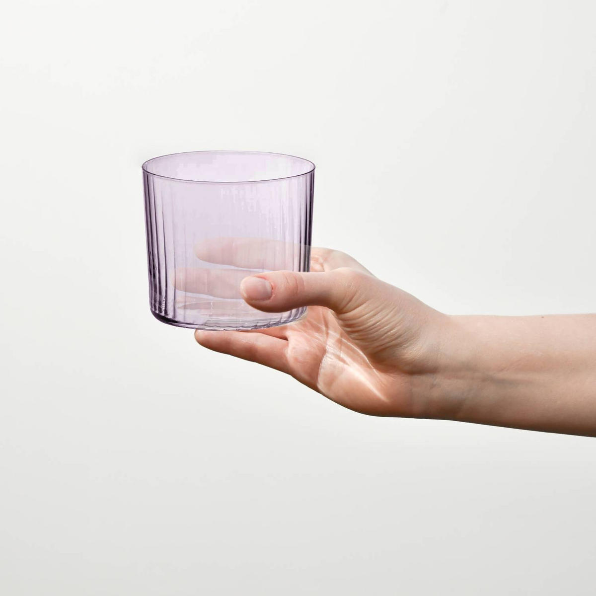 GLÄSER MIT VERTIKALER OPTIK, 4er-Set, 410 ml - Multicolor, Glas (0.41L) - Krosno Glass