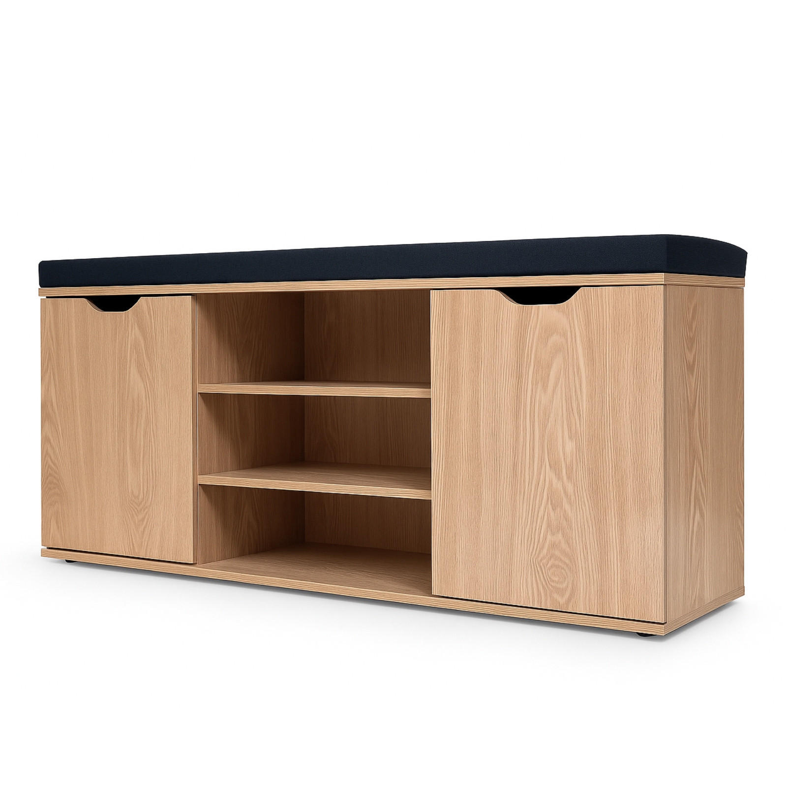 SCHUHSCHRANK Porta 103/30/46 cm - Braun, Holzwerkstoff (30/46/103cm) - BOXIMO