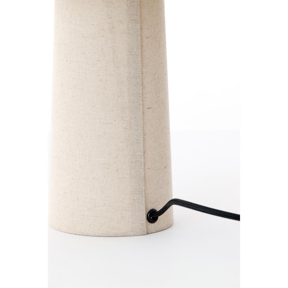 TISCHLAMPE Musaby Weiß 25/25/50 cm - Weiß, Textil (25/25/50cm) - Light & Living