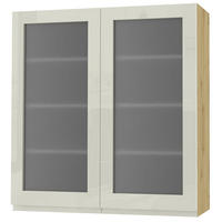 HÄNGESCHRANK Florence W4S/90 Eiche Artisan / RAL 1013 perlweiß HG 90 / 32,5 / 96cm - Weiß Hochglanz/Eiche Artisan, Holz/Holzwerkstoff (90/96/32.5cm) - Feldmann-Wohnen