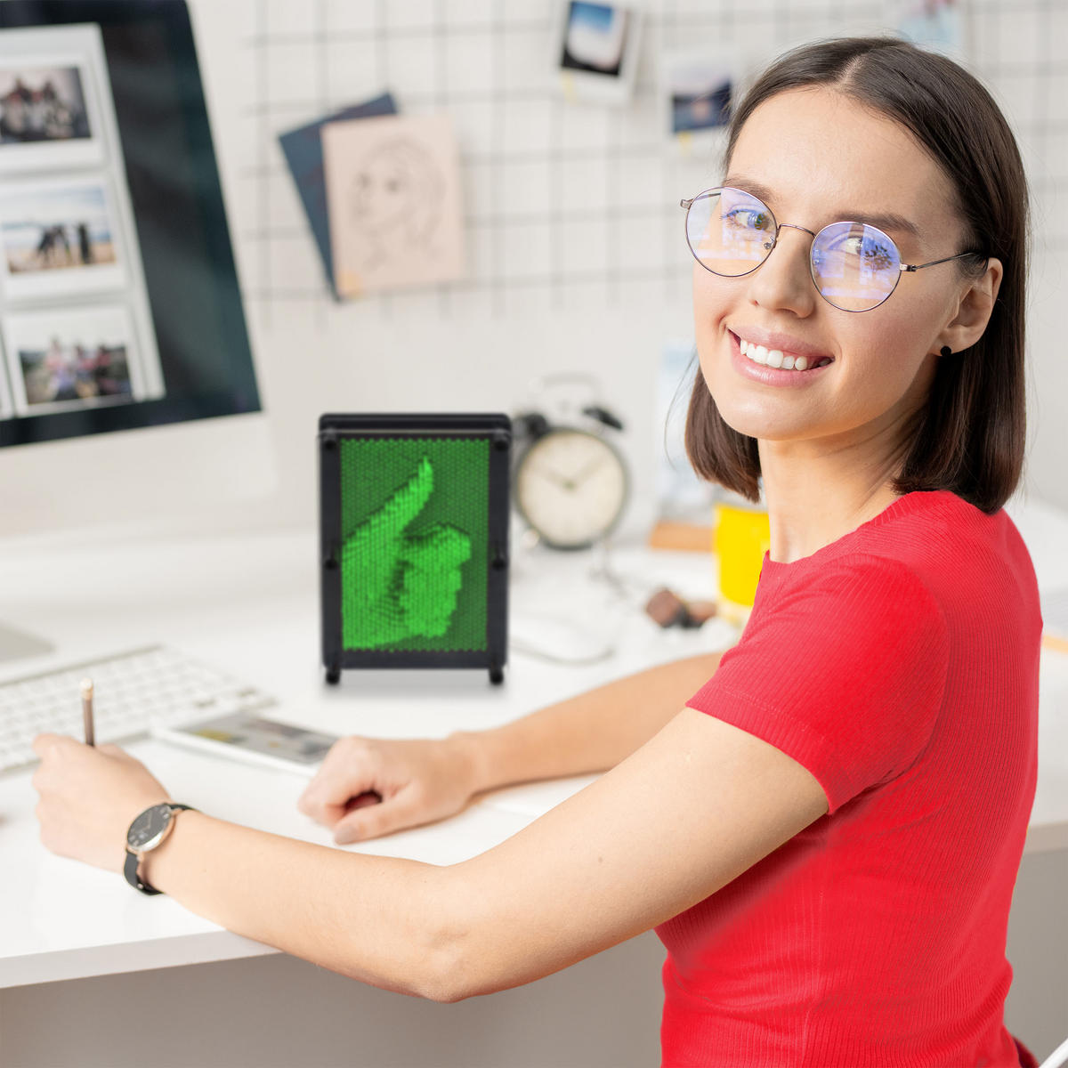 3D-NAGELBILD - Multicolor, Kunststoff (13/18/7.5cm) - Relaxdays