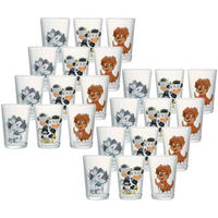 KINDERGLÄSER Hoftiere bunt 205 ml 24er Set - Multicolor, Glas (0.205L) - Ritzenhoff Breker