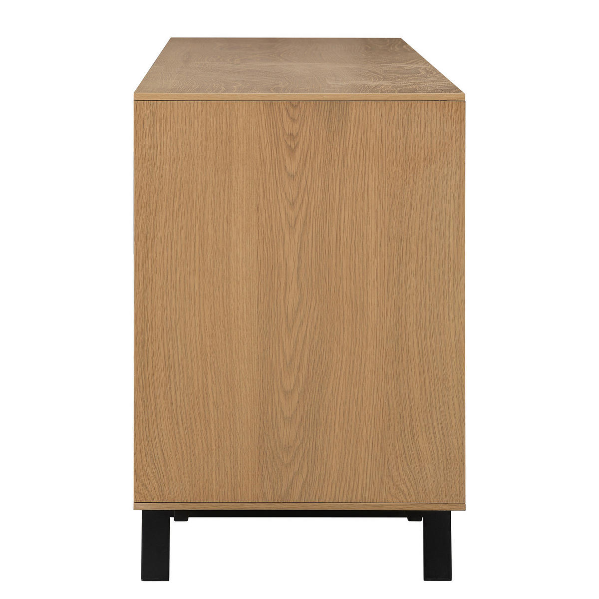 FURNIERTES SIDEBOARD - Eichefarben, Holzwerkstoff/Metall (209/72/45cm) - home24