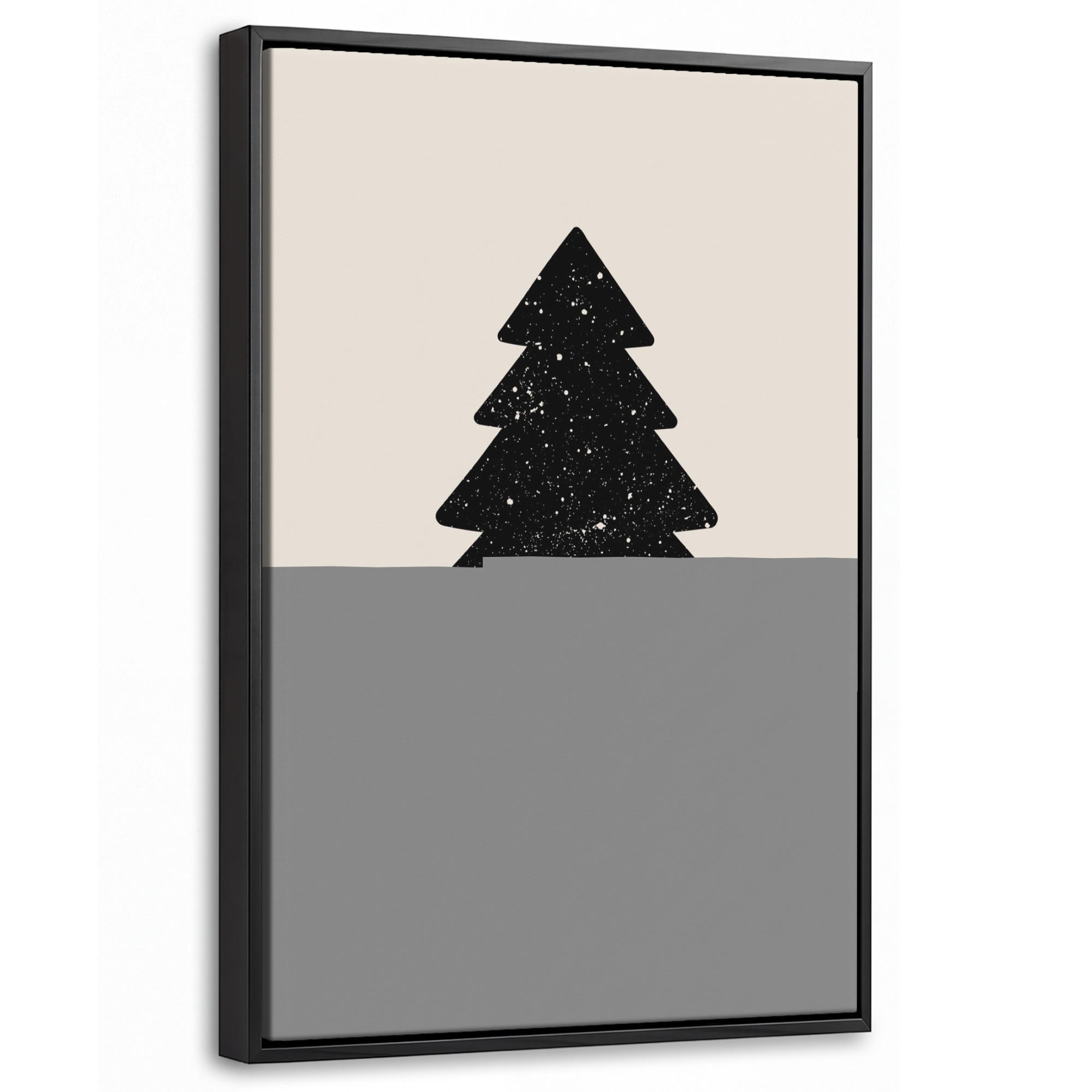 MuchoWow Leinwand Schwarz 40x60 cm