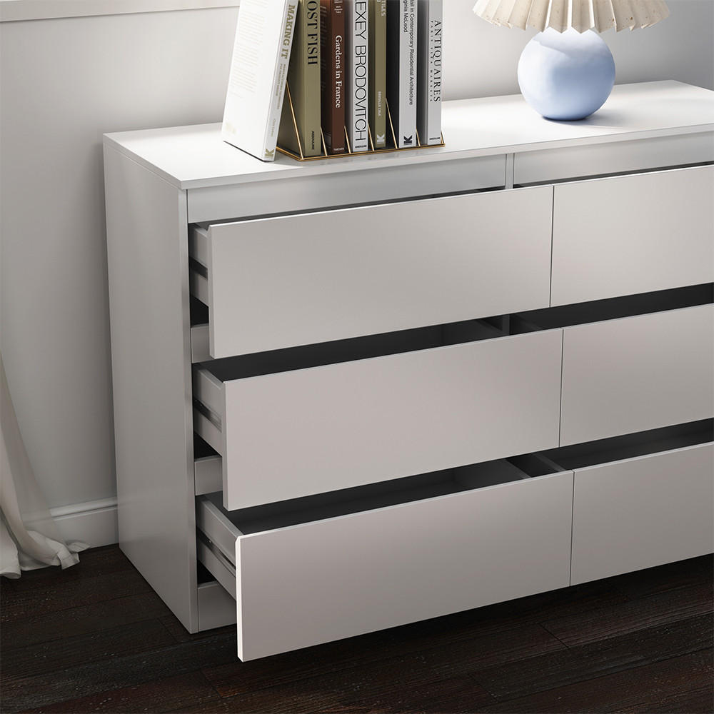 KOMMODE Calisto Weiß 120 x 78.5 cm - Weiß, Holzwerkstoff (39/78.5/120cm) - Vicco