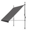 KLEMMMARKISE 200x130cm Grau - Grau, Metall (200/290/130cm) - QUICK STAR