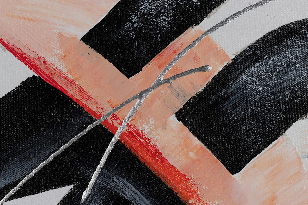 ACRYLBILD HANDGEMALT 80/80 cm - Beige/Weiß, Holz/Textil (80/80cm) - KUNSTLOFT