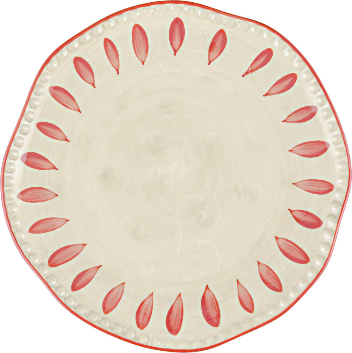 SERVIERTELLER Domitilla Magenta - Multicolor, Keramik (32cm) - Rose & Tulipani