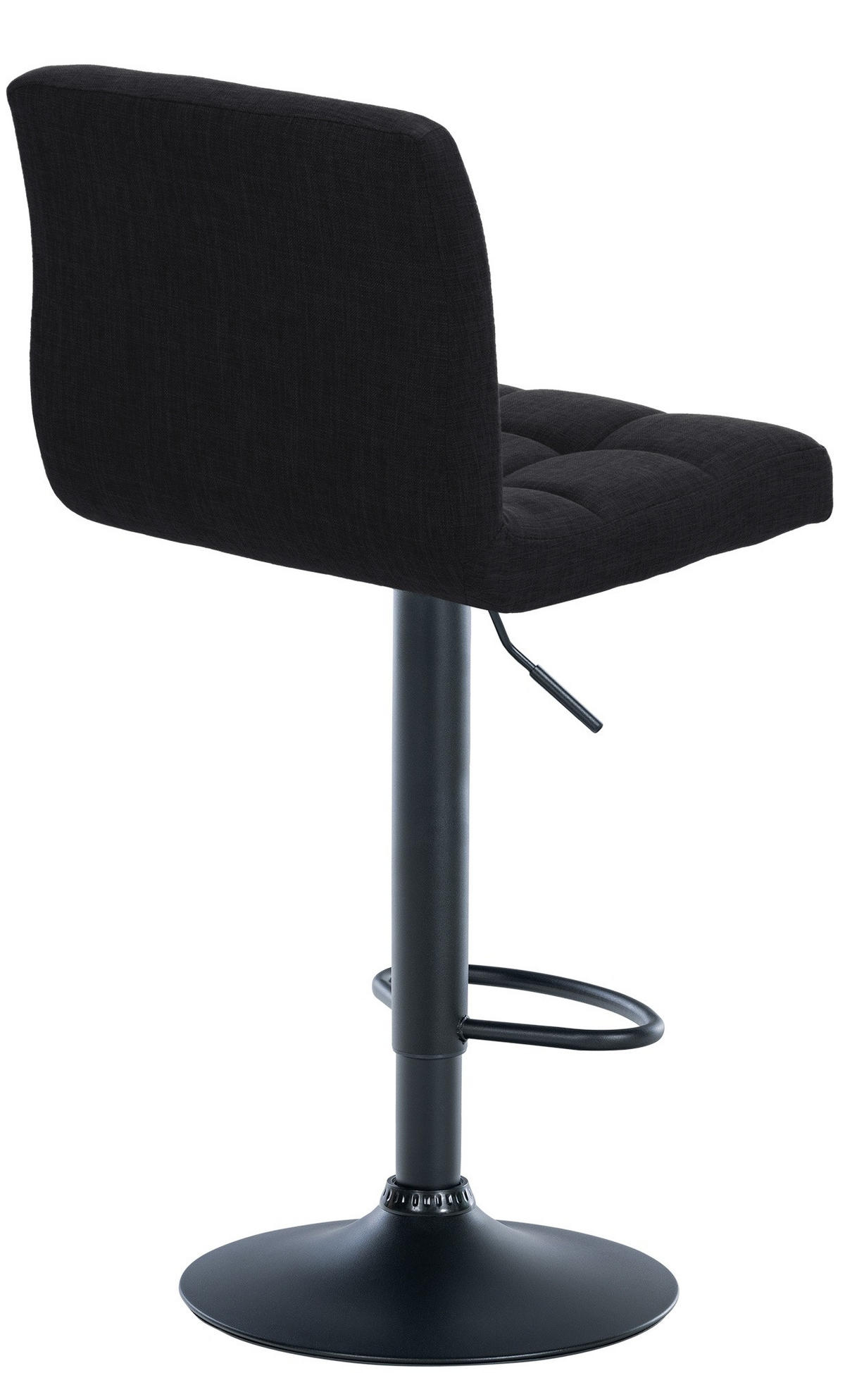 BARHOCKER 2er Set Stoff schwarz - Schwarz, Textil/Metall (46/94/47cm) - CLP