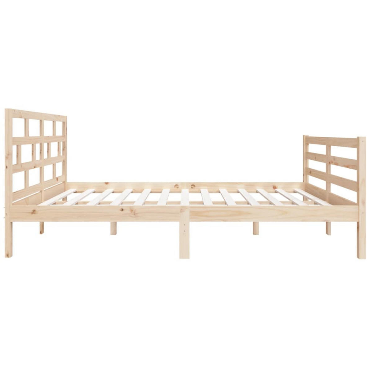 BETT Kennedy 126/195.5 cm - Braun, Holz (120/190cm) - Nettlife