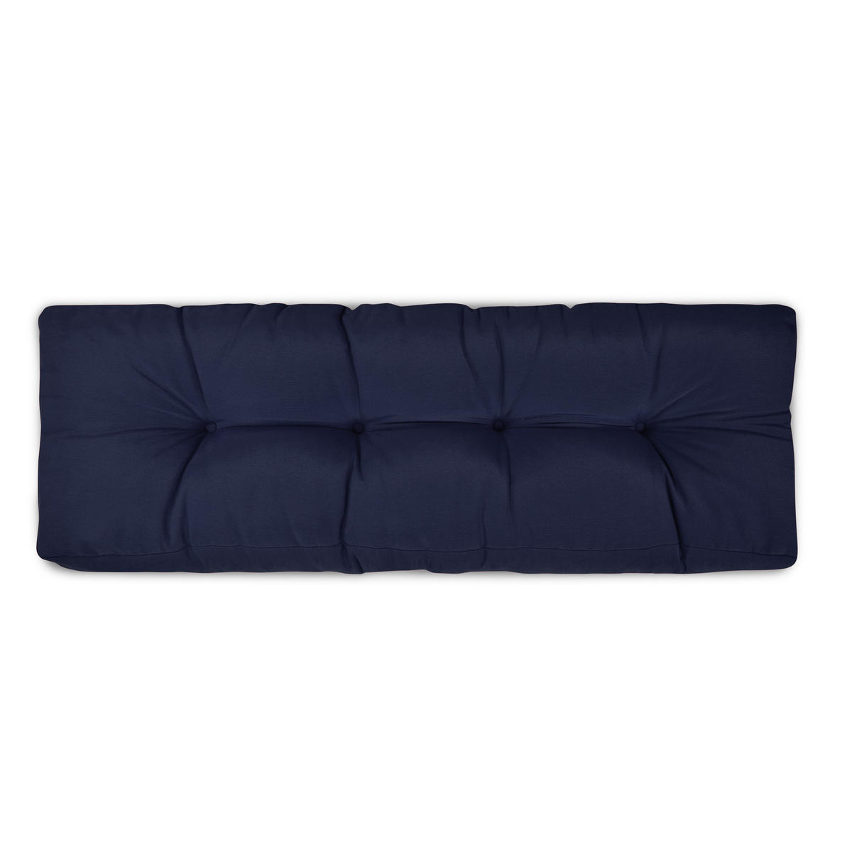 PALETTENKISSEN Eco Style Rücken 120/40/10 cm Dunkelblau - Dunkelblau, Textil (40/10/120cm) - Beautissu 