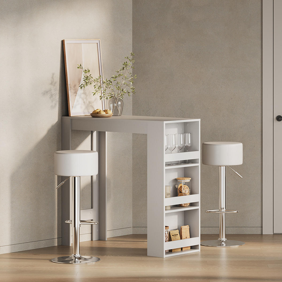 BARTISCH Regusa Weiß 45 x 110 cm - Weiß, Holzwerkstoff (110/45/106cm) - Livinity®