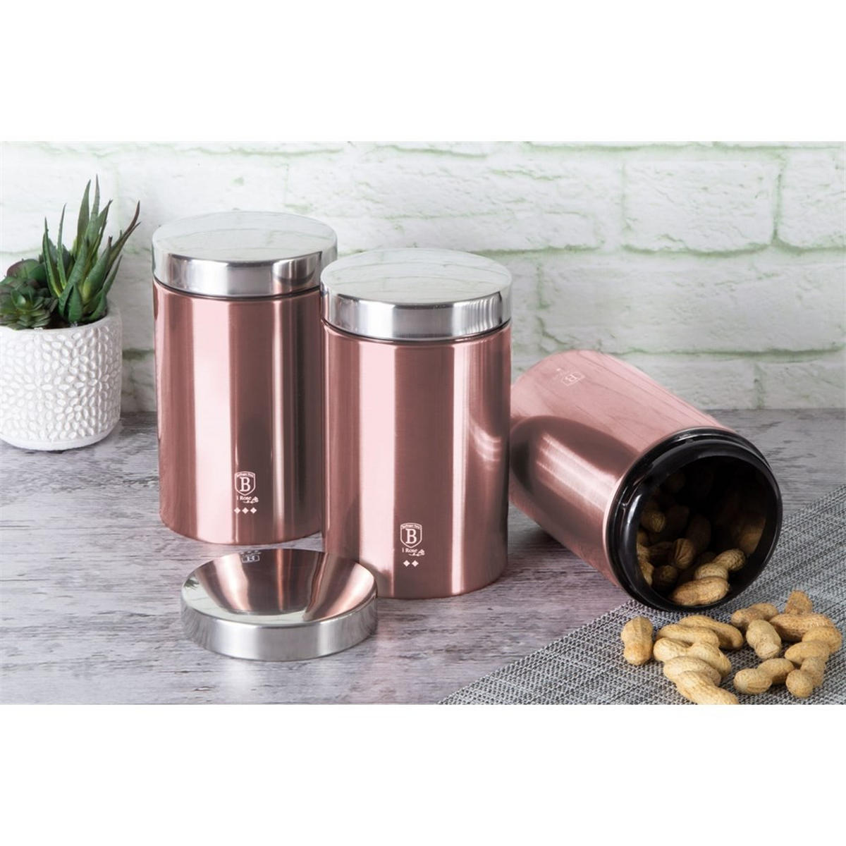 TEEBEHÄLTER Rosa 11/11/17.8 cm BH6270 - Pink, Metall (11/17.8/11cm) - Berlinger Haus
