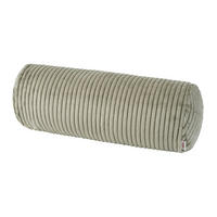 NACKENROLLENHÜLLE HYggelig No.2 Block Cord-Samt taupe-grau 40/15 cm - Greige, Textil (15/40cm) - beties Heimtextil