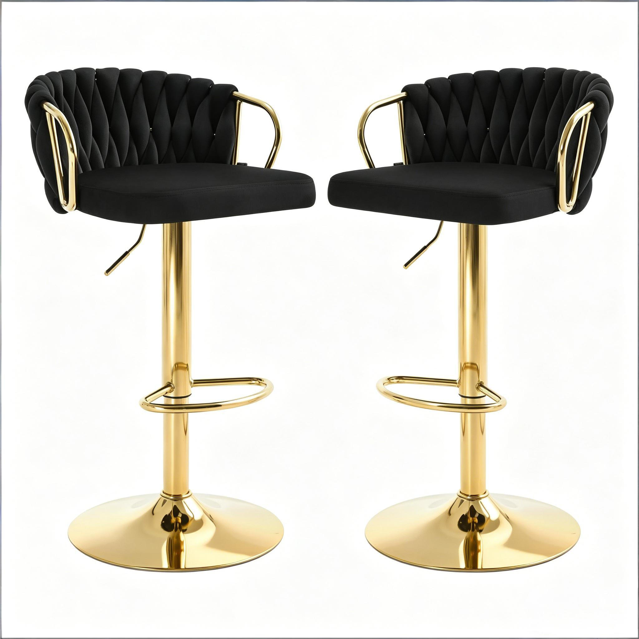 ComfortXL Barhocker Schwarz 49.5x98x50.5 cm