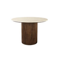 ESSTISCH Arda Rund 115 cm - Beige, Holz (115/115/76.6cm) - Dutchbone