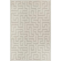 KURZFLORTEPPICH Geometrisch MUOTA Polypropylen Creme 140 x 200 cm - Beige, Textil (140/200cm) - KADIMA DESIGN
