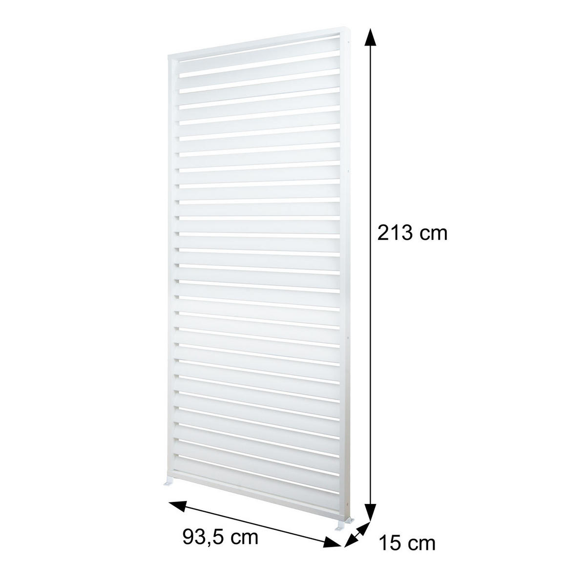 LAMELLENWAND FÜR PERGOLA Anthrazit - Anthrazit, Metall (94/213/15cm) - MCW