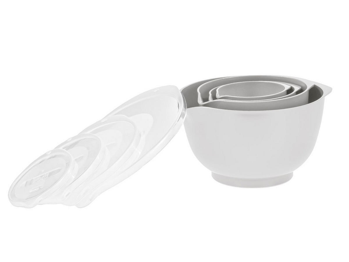 RÜHRSCHÜSSEL-SET Margrethe New weiß (4tlg) - Weiß, Kunststoff (21/15cm) - Rosti