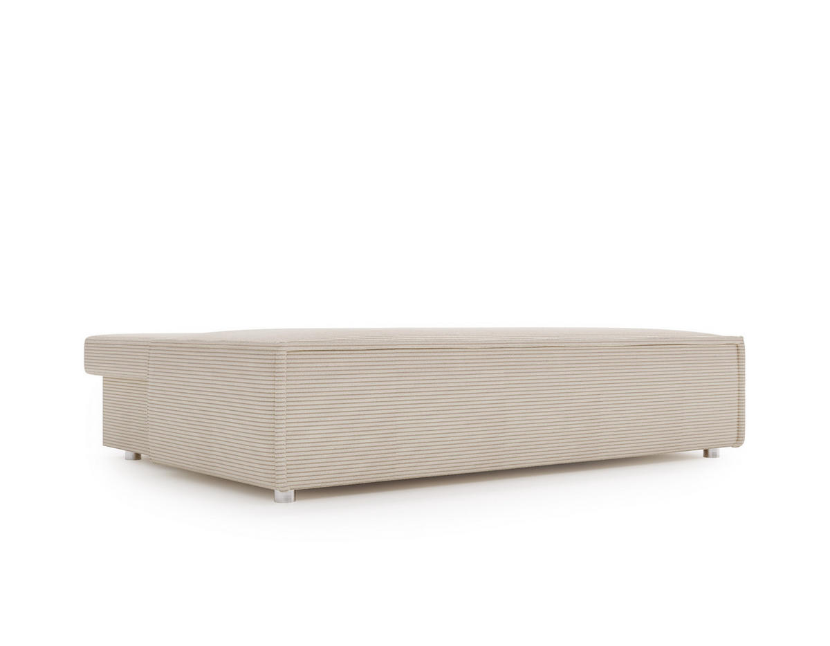 SCHLAFSOFA Mit Bettkasten DUO Poso Stoff Hellbeige - Ecru, Holz (198/89/90cm) - Kaiser Möbel