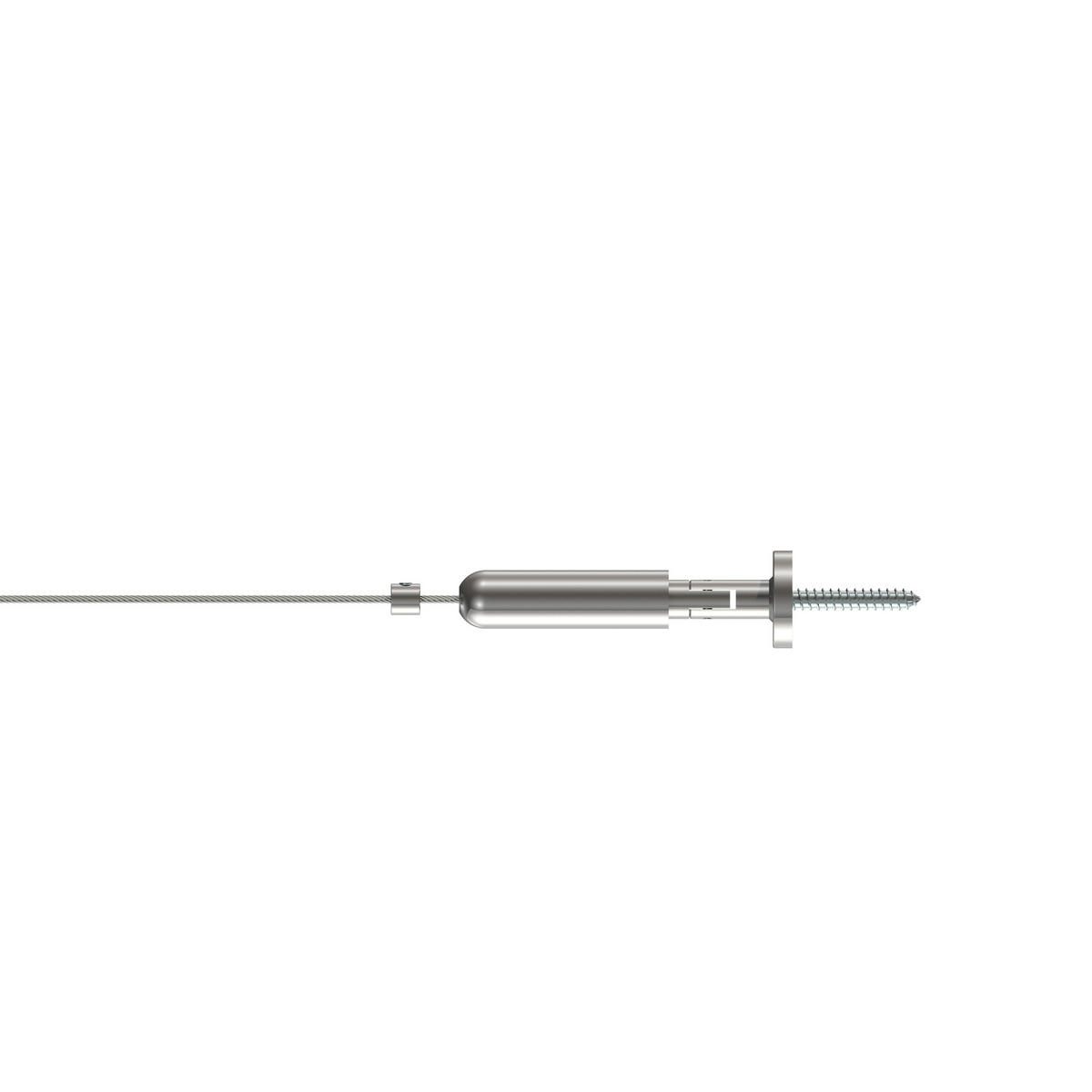 SEILSPANNGARNITUR/SEILSPANNER-SET Davis 500 cm Seil, Vernickelt - Silberfarben, Metall (2.5/2.5/5cm) - INTERDECO