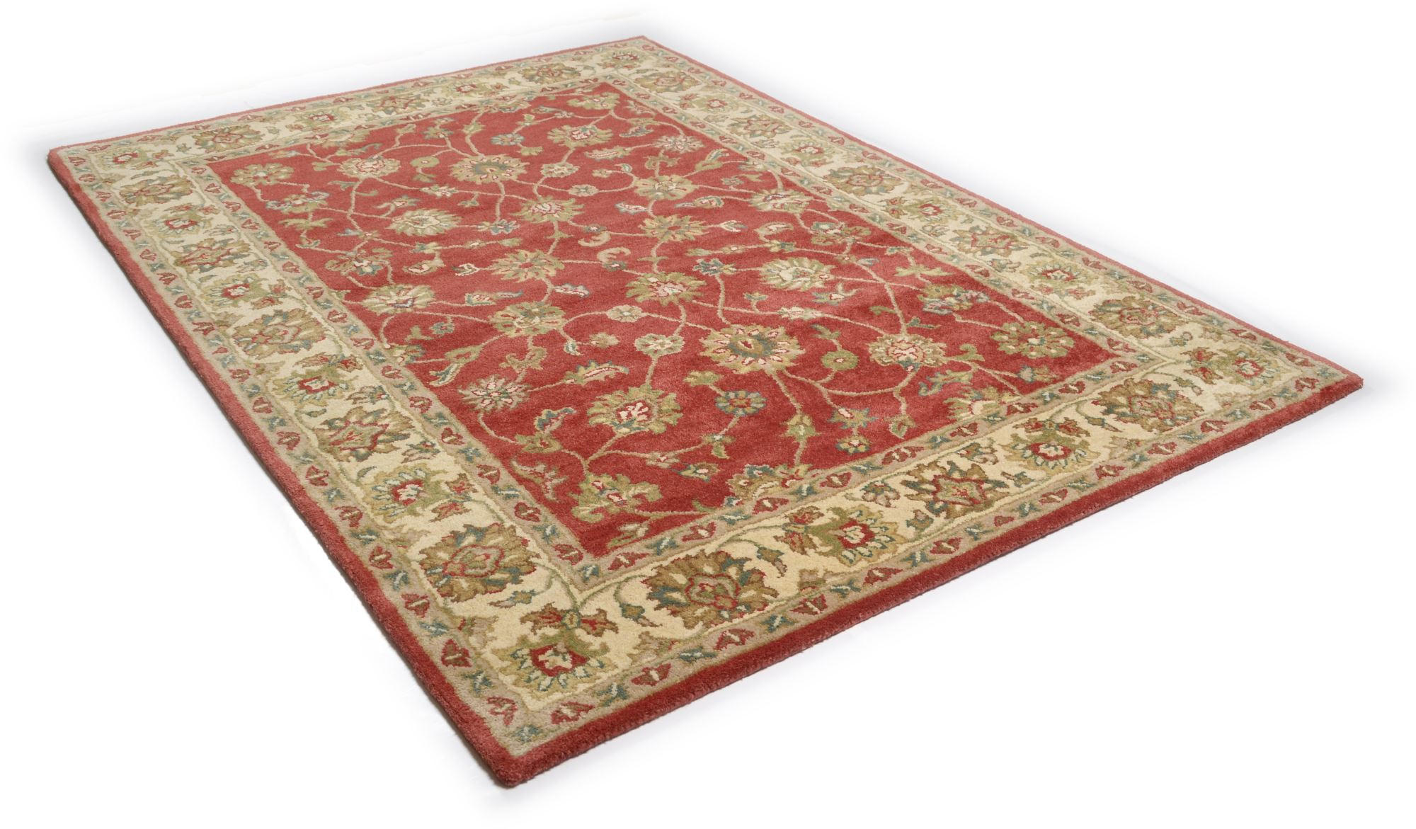 HANDTUFTTEPPICH Royal Ziegler 60x90 cm - Braun, Textil (60/90cm) - THEKO
