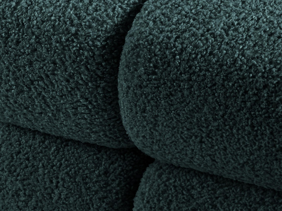 SOFA modular rechts Bellis aus Boucle petrol 4 Sitzplätze - Petrol, Textil (282/70/94cm) - Micadoni