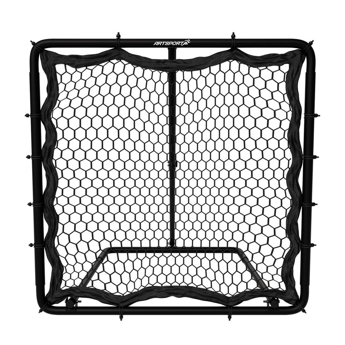 REBOUNDER Fußball 100x100 cm klappbar - Schwarz, Metall (100/97cm) - Artsport