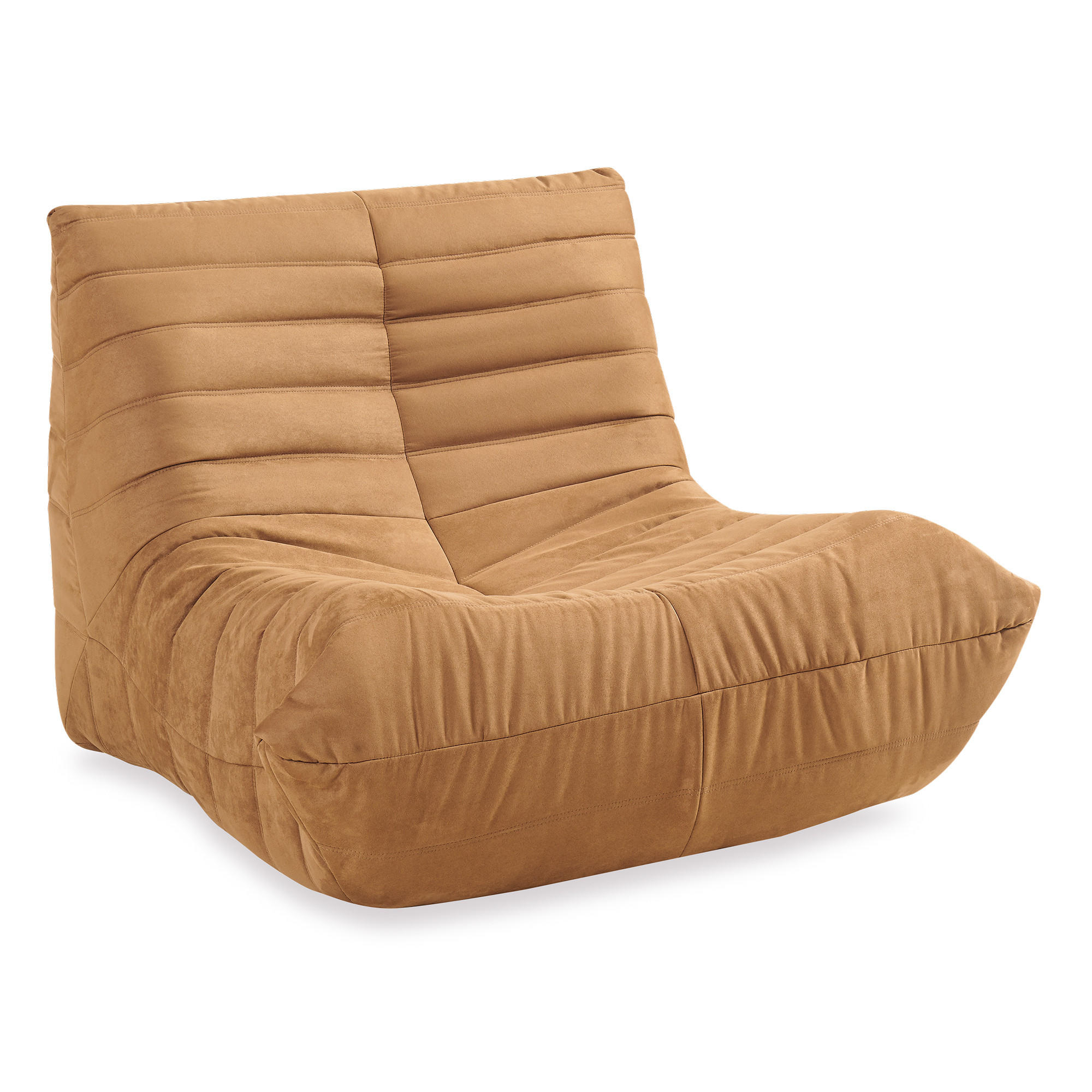 BODENSESSEL Kodsø - Braun, Textil (90/75/100cm) - [en.casa]