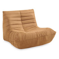BODENSESSEL Kodsø - Braun, Textil (90/75/100cm) - [en.casa]
