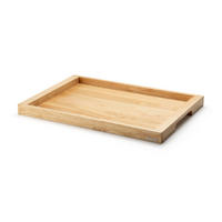 TABLETT, Gummibaumholz, 59 x 40 x 4.3 cm - Braun, Holz (40/4.3/59cm) - Continenta