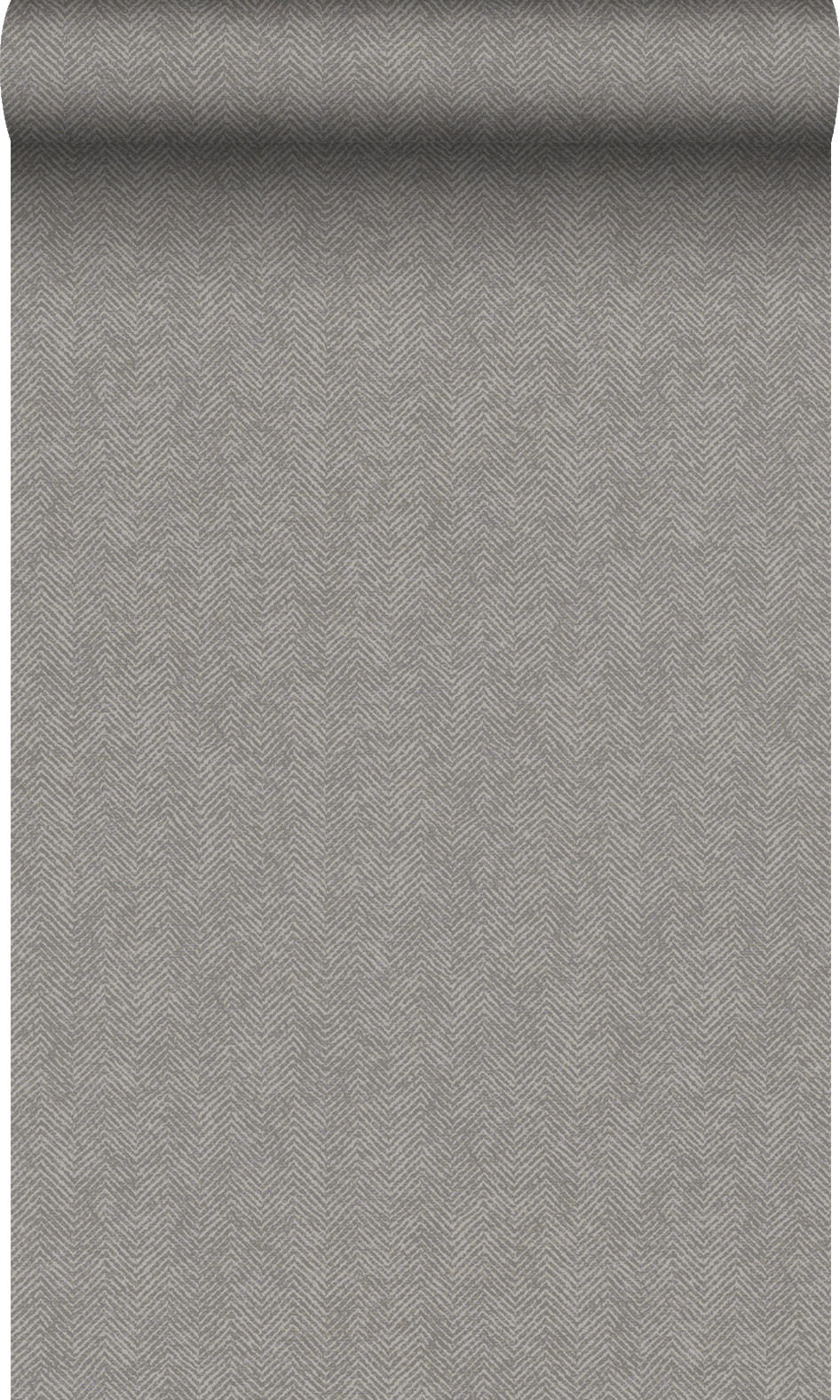 TAPETE Fischgrätmuster 53 cm x 10.05 m - Grau, Papier (53/1000cm) - Origin Wallcoverings