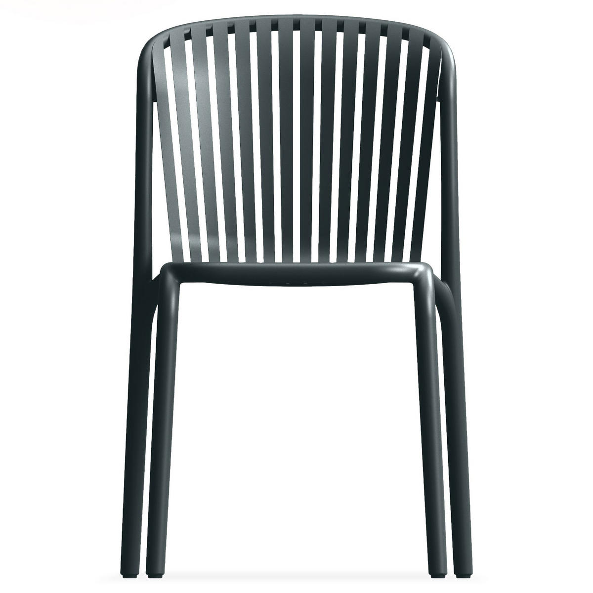 GARTENSTUHL FICCARI 4-er Set, Anthrazit - Anthrazit, Kunststoff (52/82.5/53cm) - KONSIMO®