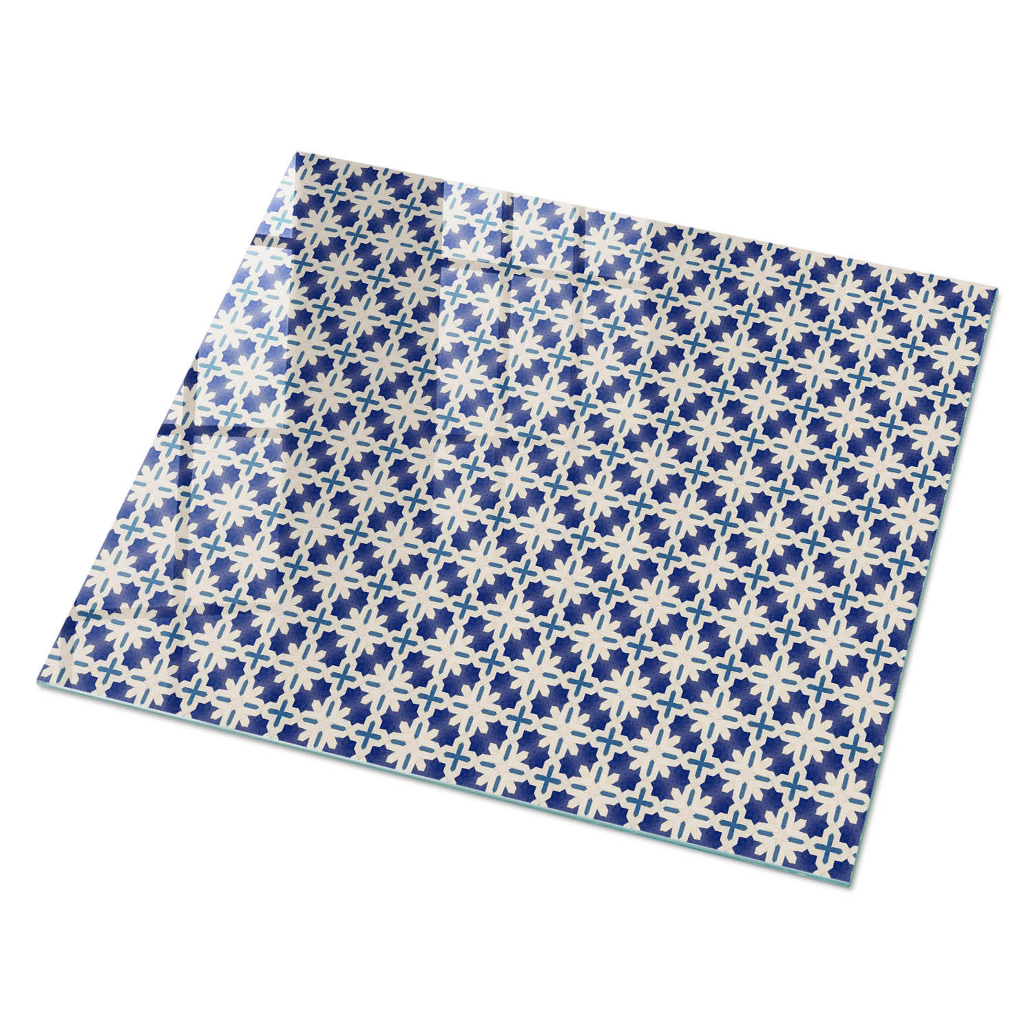GLASPLATTE 80x60 cm – Geometrische Eleganz - Beige, Glas (0.4/80/60cm) - ArtPrintCave