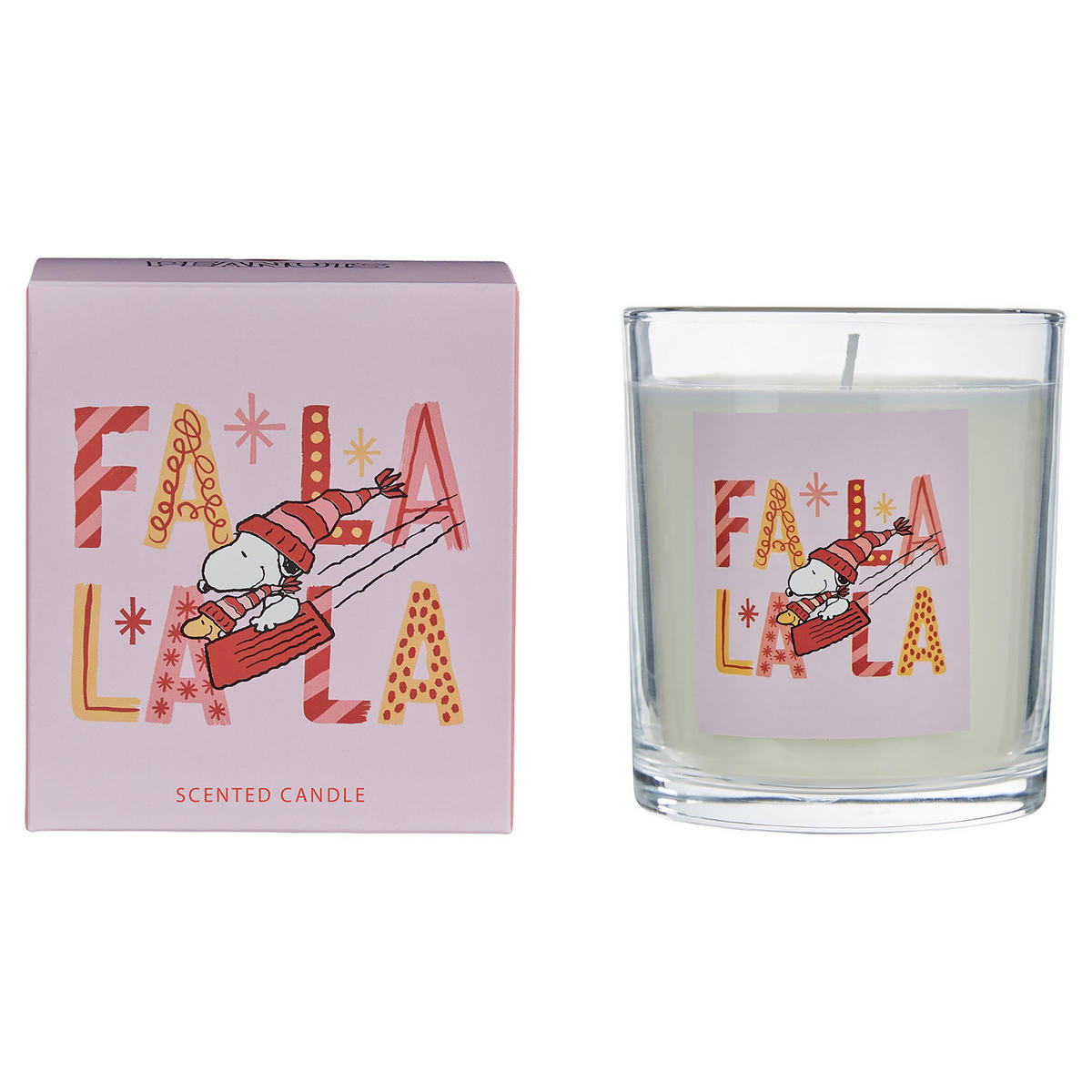 DUFTKERZE Peanuts Falala 225 g - Pink, Naturmaterialen/Paraffin (9cm) - Butlers