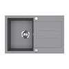 SPÜLBECKEN Kapstadt Grau 78 x 50 cm - Grau, Keramik (78/20/50cm) - Bergstroem