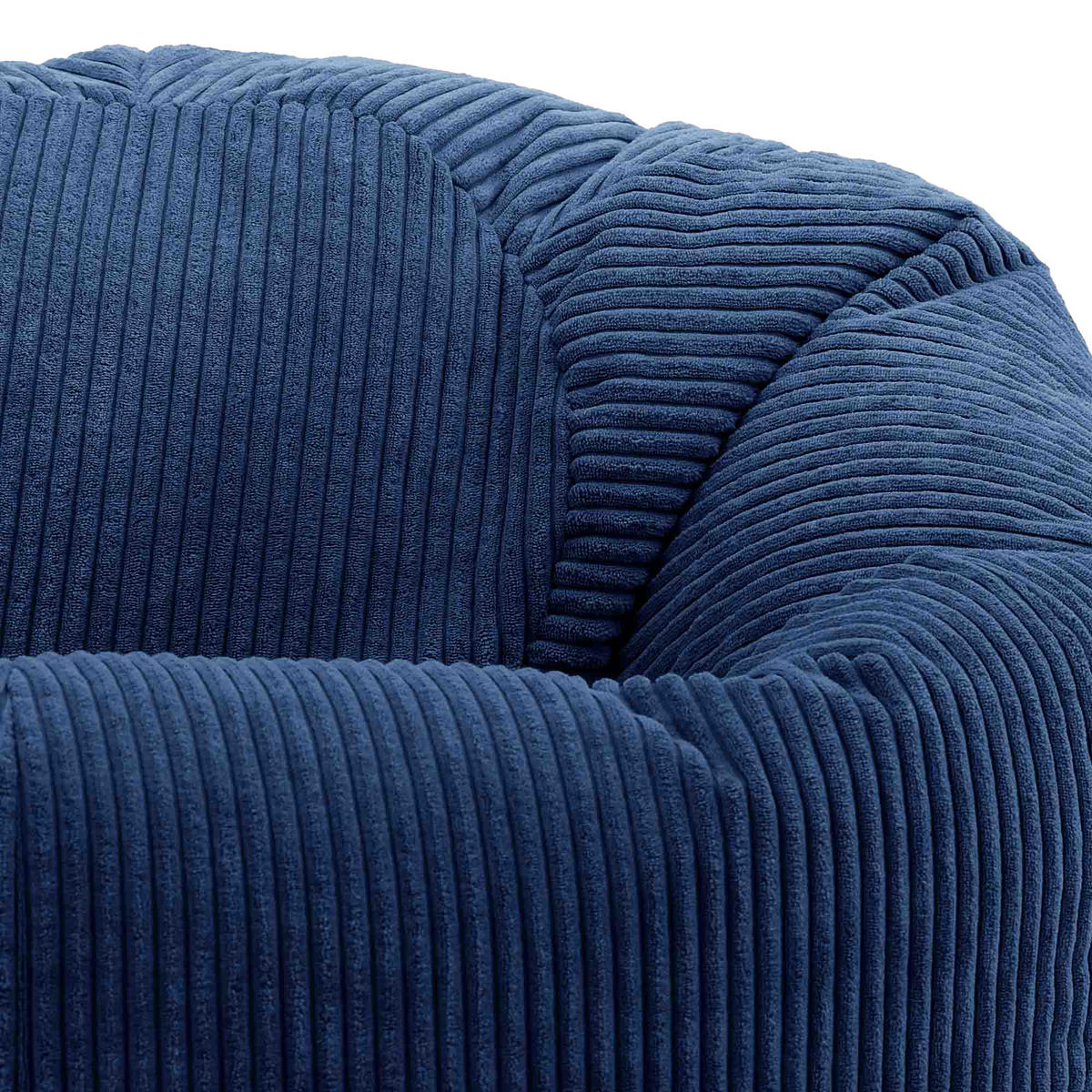SITZSACK Klassisch Kingston, Cord - Blau, Textil (85/50/85cm) - icon