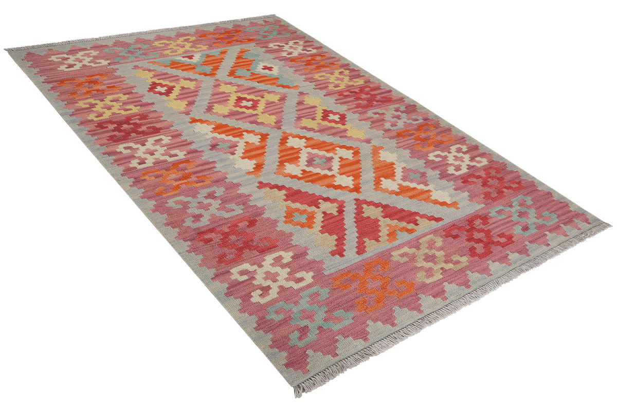 HANDWEBTEPPICH Kelim Gashgai Beige 170/119 cm Schurwolle - Beige, Textil (119/170cm) - Looma