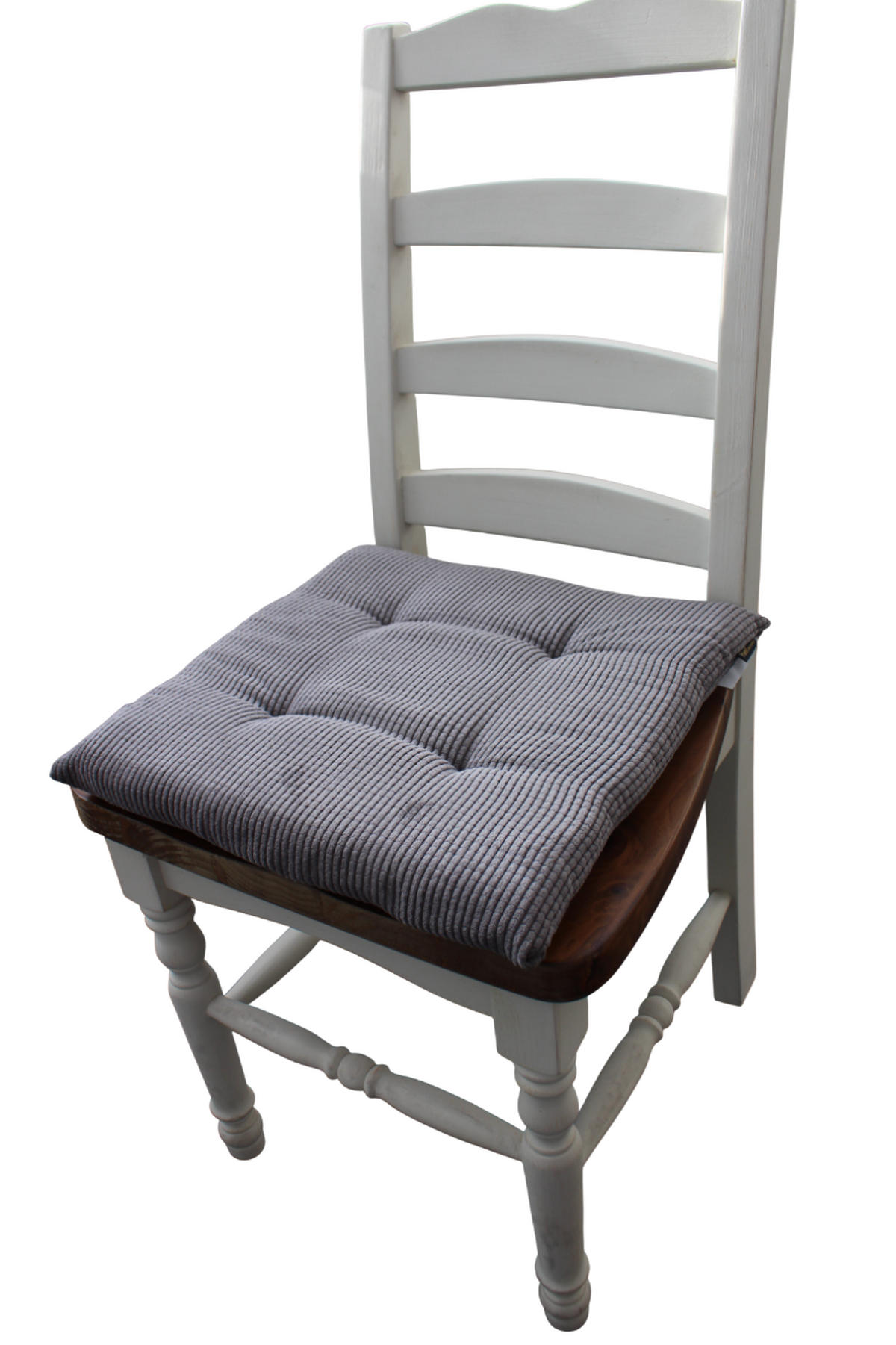 STUHLKISSEN 4er Set New Wave - Platinfarben, Textil (40/40/4cm) - Yve! decoration