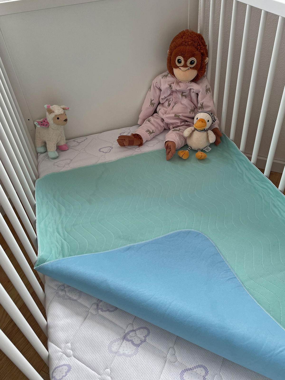 INKONTINENZAUFLAGE, 75x90 cm, 100% Polyester, Blau - Türkis, Textil (75/90cm) - Zollner