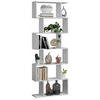 BÜCHEREGAL BASK MAX Weiß 76,4/28/210 cm - Weiß, Holzwerkstoff (76.4/210/28cm) - Matkam Möbel