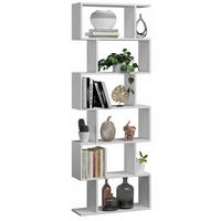 BÜCHEREGAL BASK MAX Weiß 76,4/28/210 cm - Weiß, Holzwerkstoff (76.4/210/28cm) - Matkam Möbel