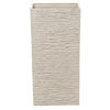 BLUMENTOPF hellbeige quadratisch 30/30/60 cm Gaza - Beige, Stein (60cm) - Beliani