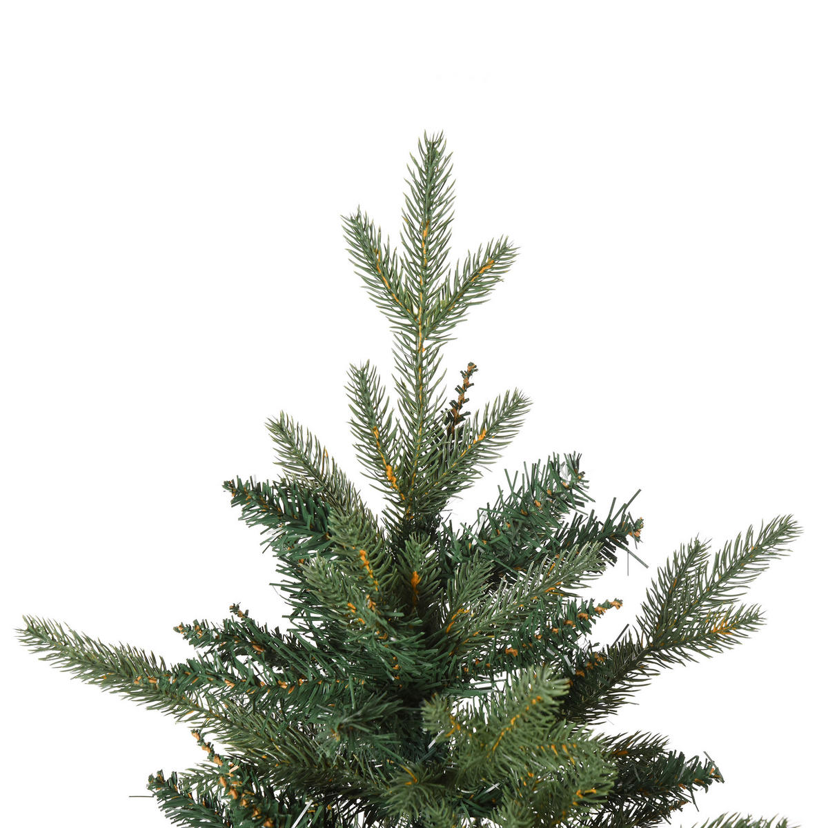 WEIHNACHTSBAUM 1,5 m Christbaum Kunsttanne 946 Zweige Metallfuß PVC Weiß - Grün, Kunststoff (150cm) - HOMCOM